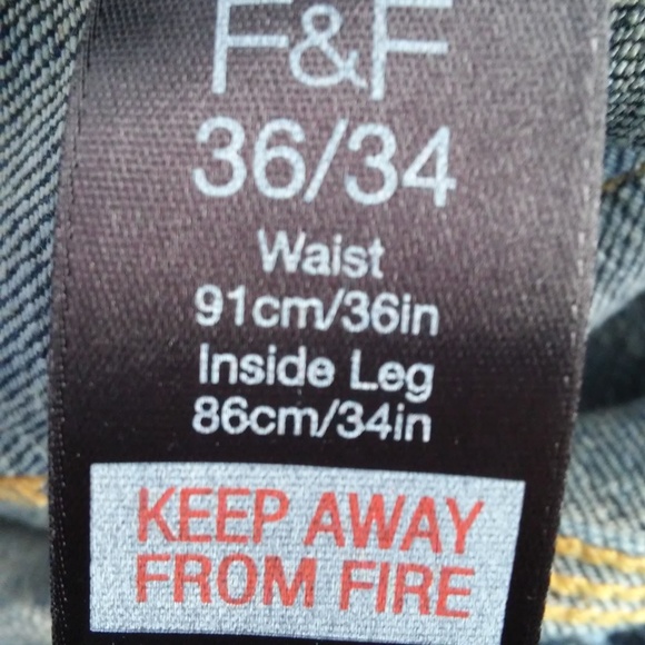 F & F Men's Designer Jeans - Picture 3 of 8